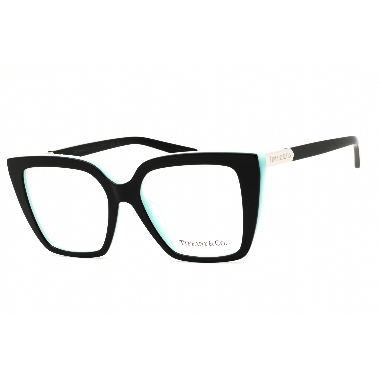 Tiffany & Co Tf2278 Eyeglasses Black On Tiffany Blue Acetate Oversized